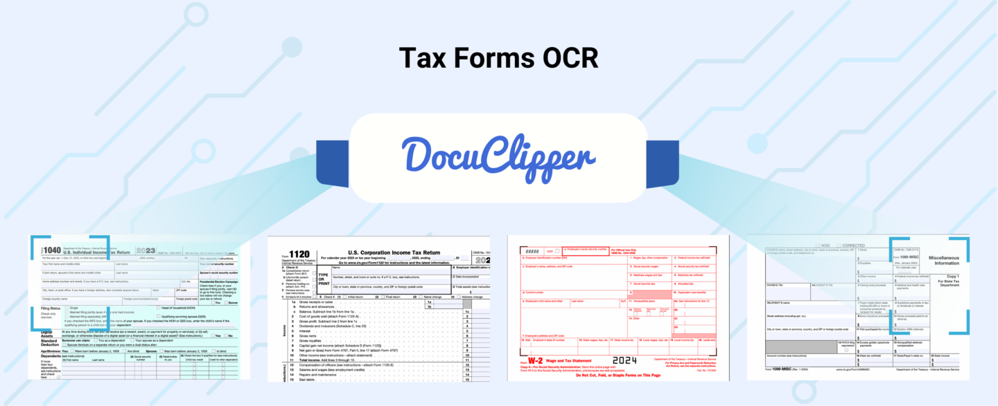 Converting PDF tax forms Excel using docuclipper