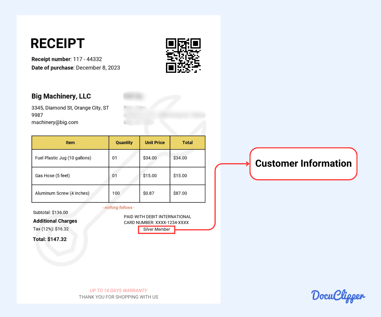 Customer Information