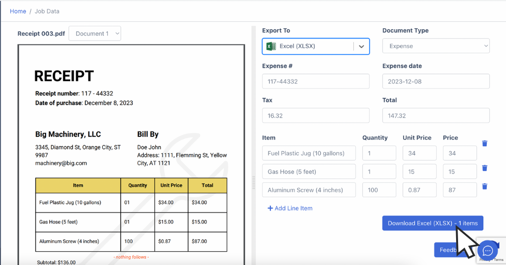 Invoice Data Extraction