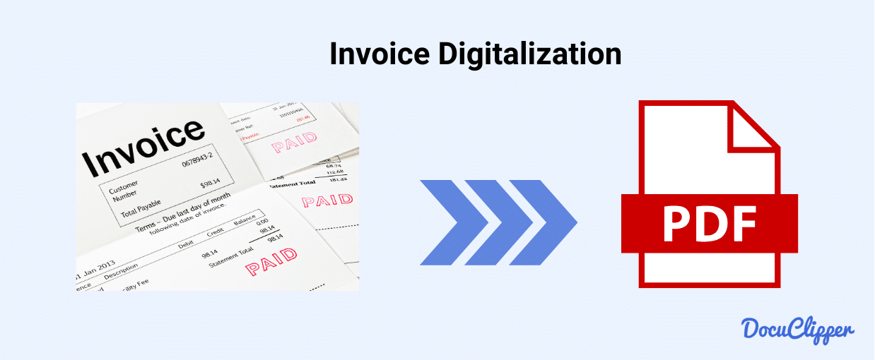 Make paper invoice to PDF invoice