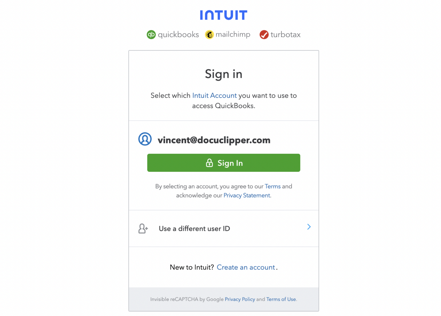 Log into QuickBooks