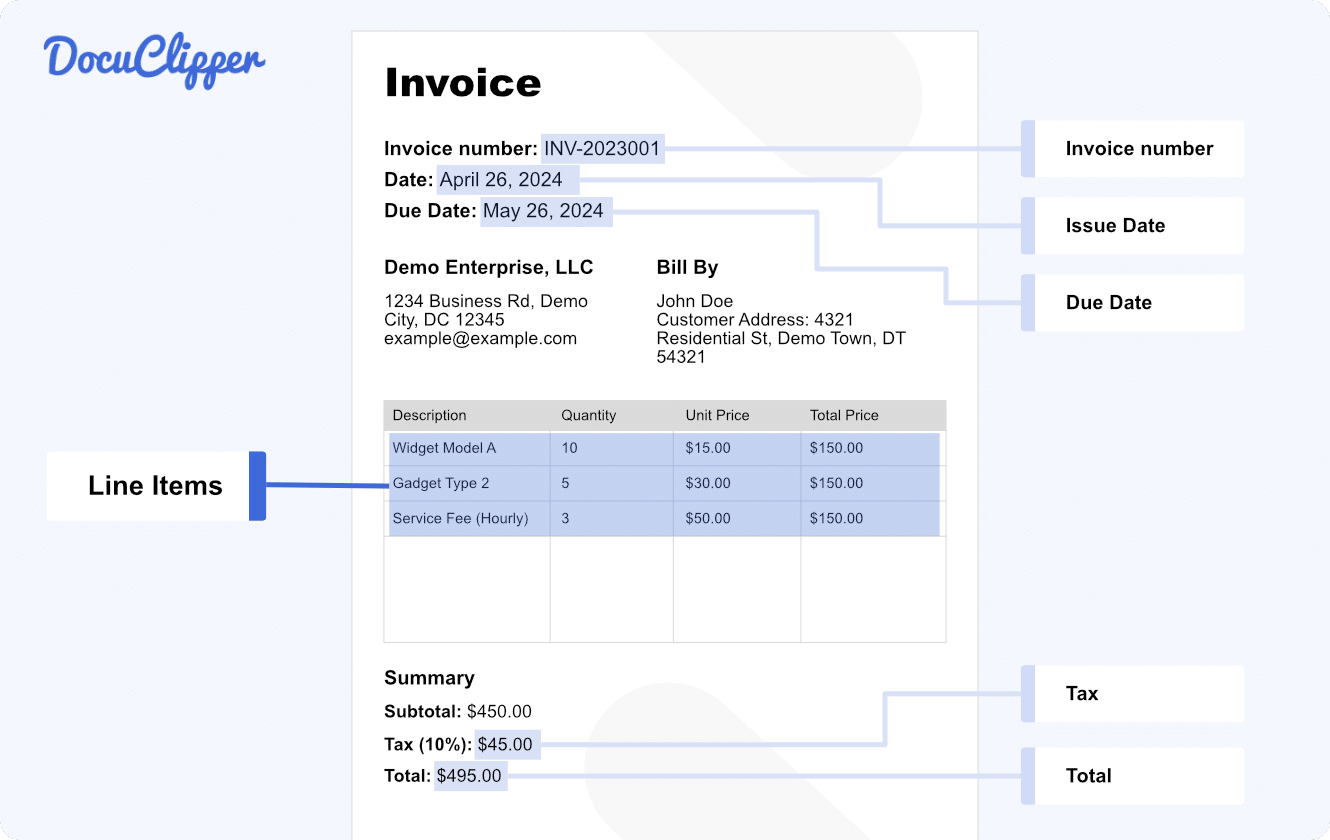 Sage OCR for invoices