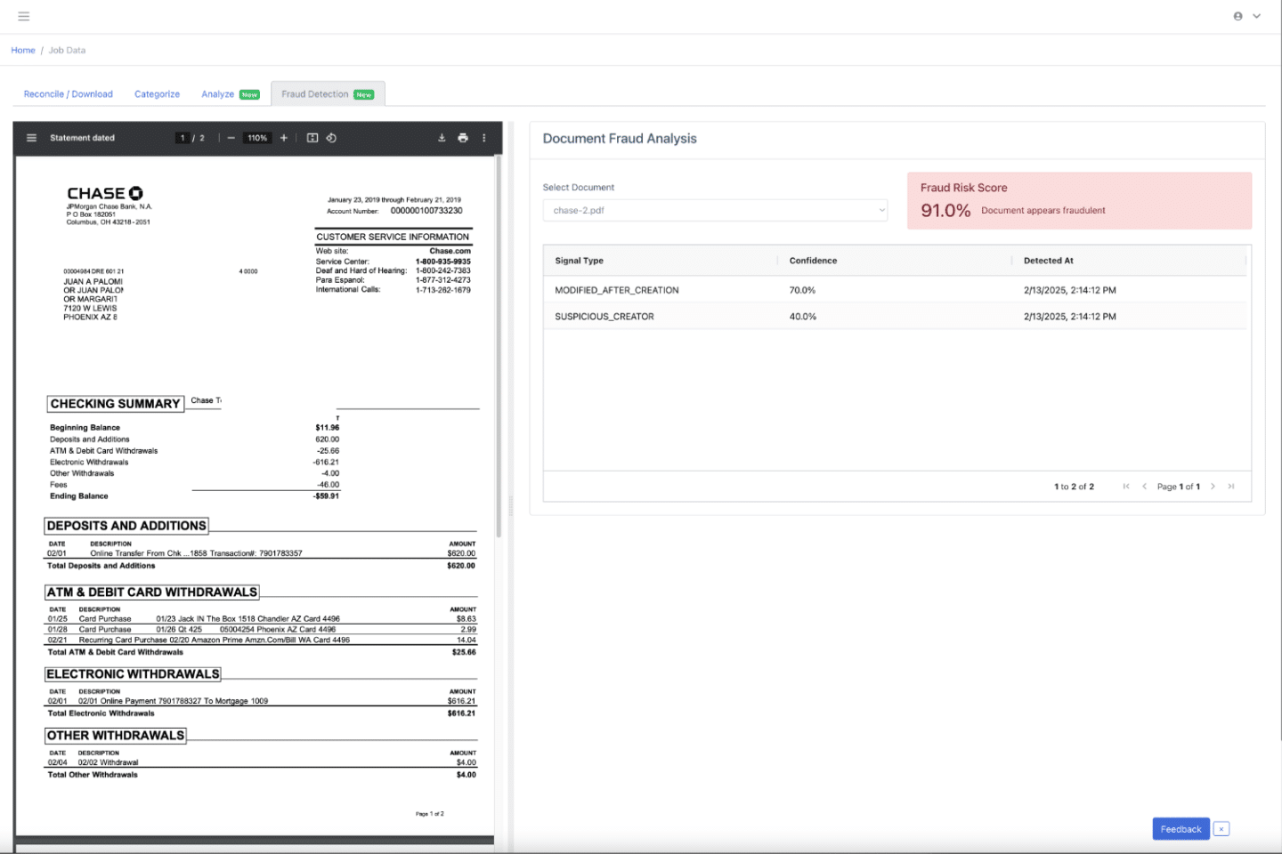 bank statement analyzer hero