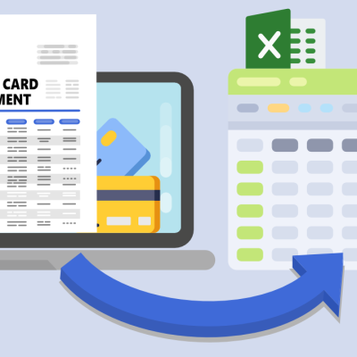 how to convert credit card statements to excel or csv