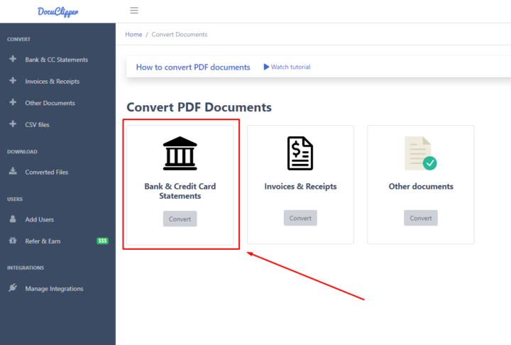 how to convert pdf to qbo file