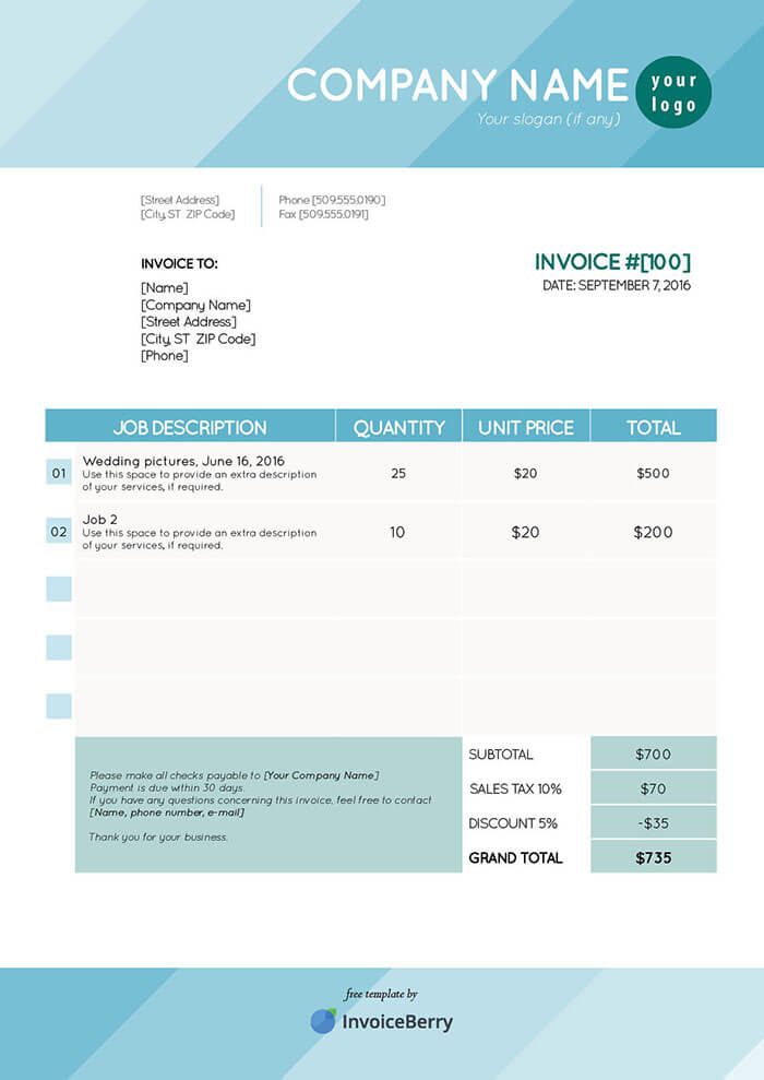 retail invoice